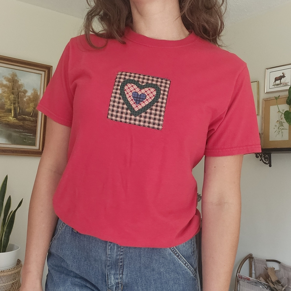 Patchwork Y2K Cottagecore Tshirt - Picture 3 of 7